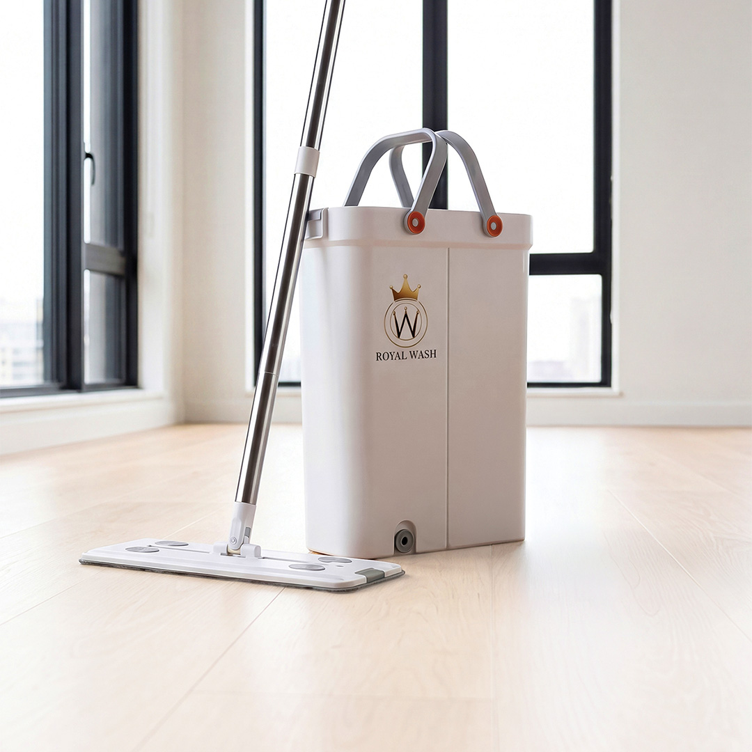 Royal Wash Flat Mop - płaski mop do mycia podłóg z wiadrem